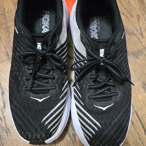 Hoka Black and White Running Shoes